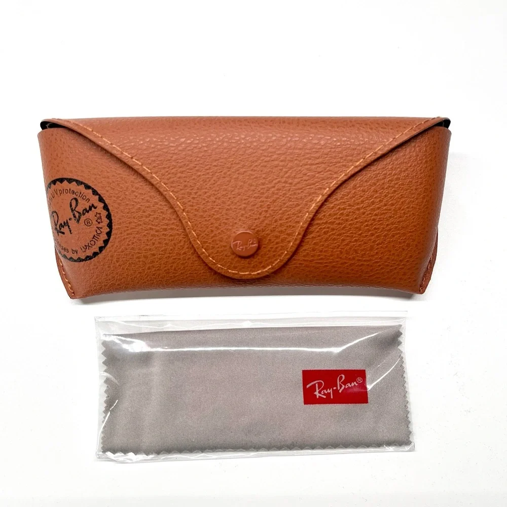 Ray-Ban Tan Leather Sunglasses Case NWT
